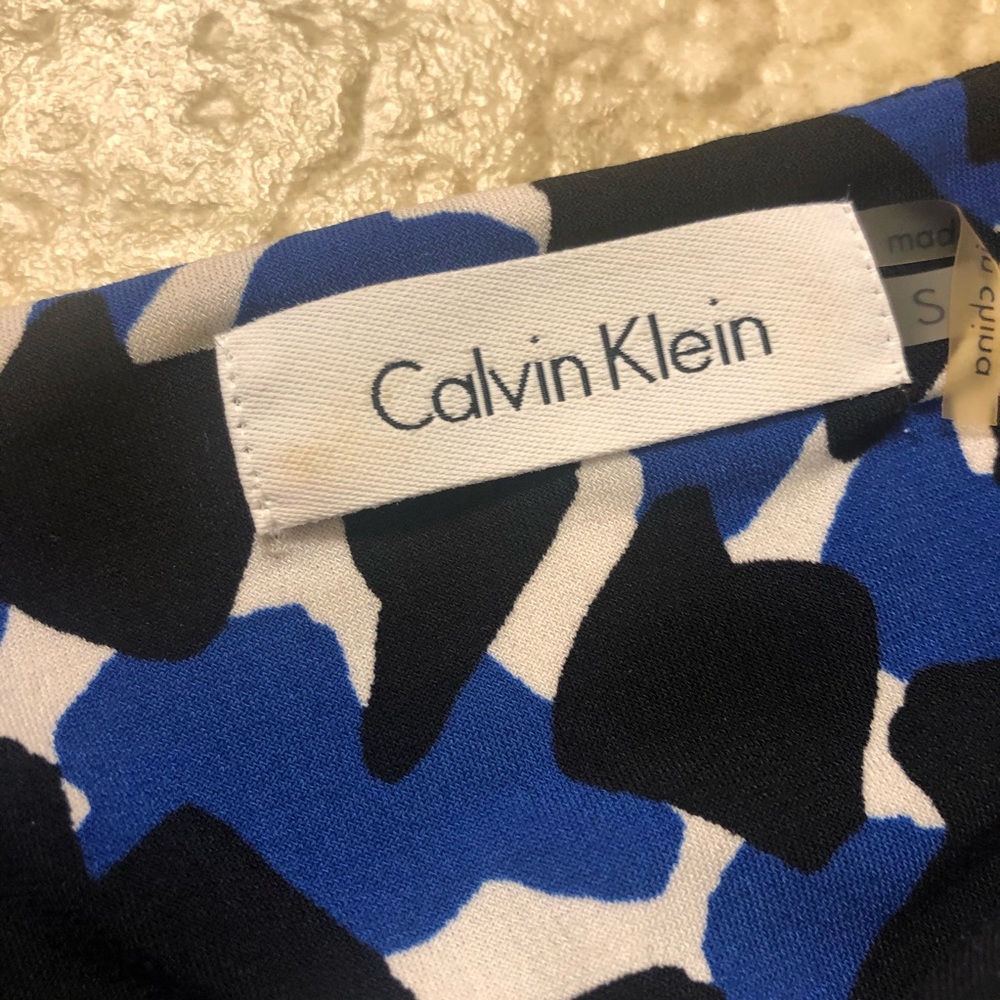 Calvin Klein size small shirt blue black white. - Picture 3 of 3